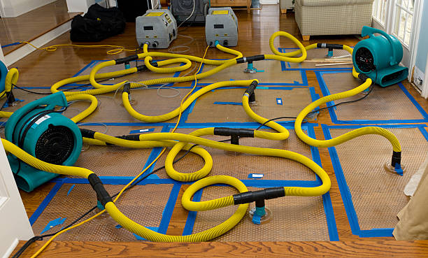 Professional Flood Damage Restoration technician working in Snyder, TX